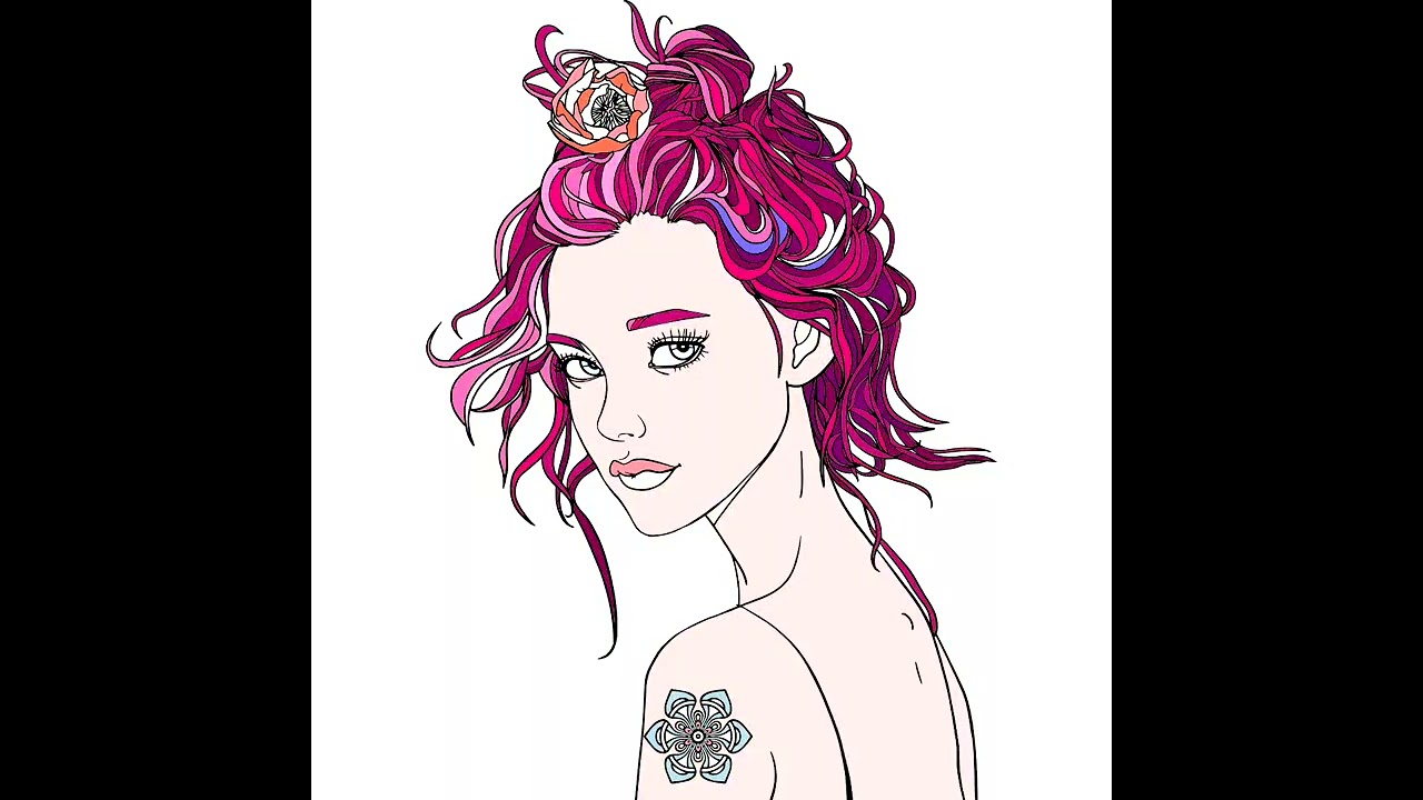 Color Planet - Girl Drawing |