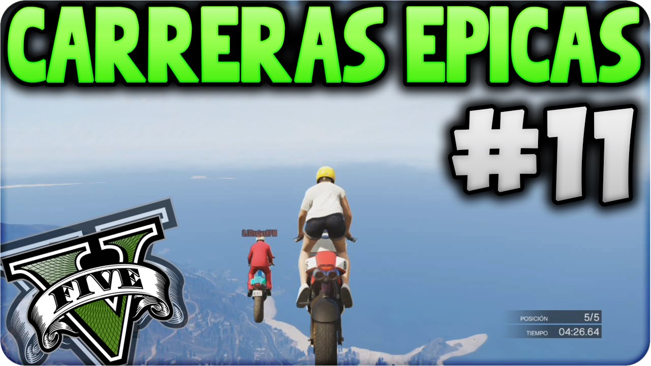 GTA V Online - Super Salto Gigante!! - Carreras Épicas #11 - Funny Moments GTA 5