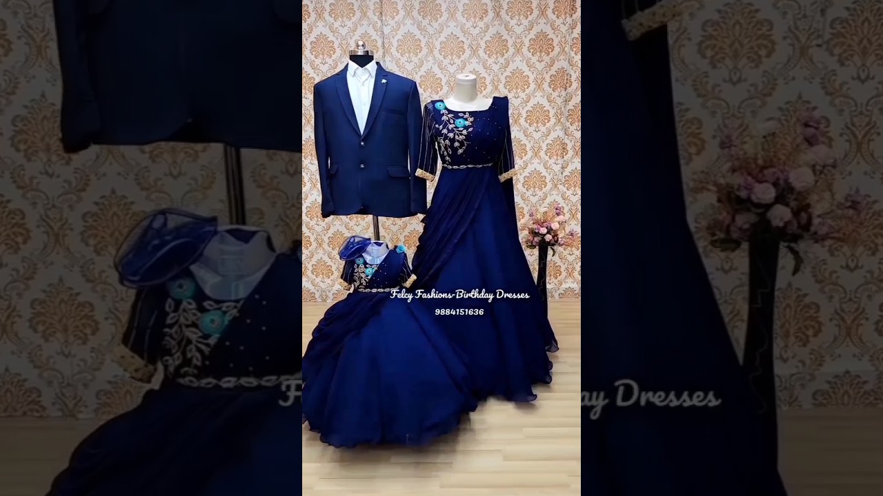 latest beautiful family matching dresses design