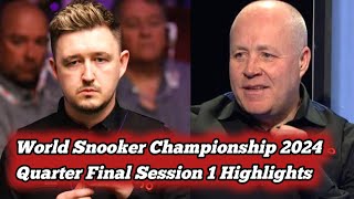 John Higgins Vs Kyren Wilson World championship 2024 Quarter-final Highlight