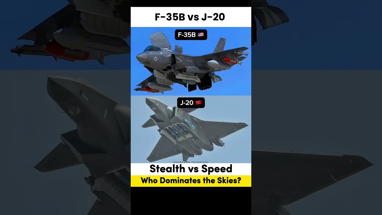 F 35B Vs J 20 Who Dominates The Skies China USA Jets