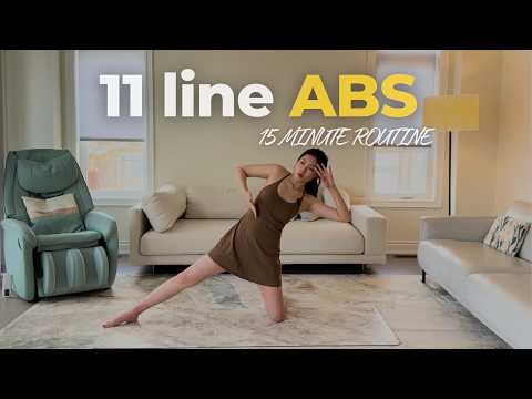 11 Line ABS Workout | 15 Minute (slim waist & defined ABS)