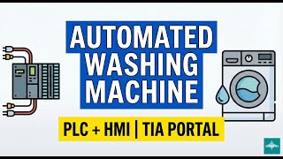 Industrial Washing Machine Automation | PLC & HMI Project in TIA Portal