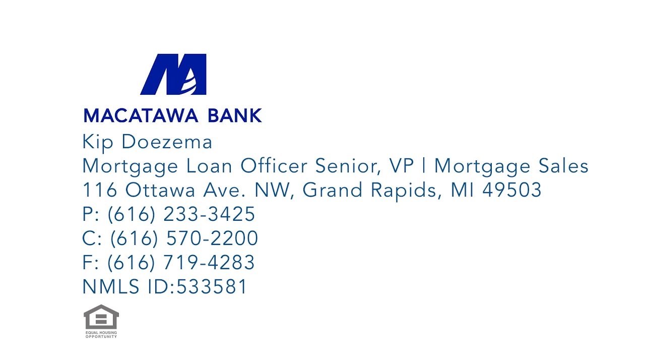 west michigan university Kip Doezema | Macatawa Bank