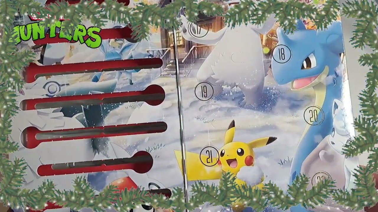 Pokemon TCG Opening Advent Calendar + Pikachu Holiday Calendar Christmas December 17+ 18