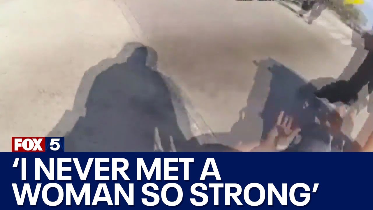 Female officer takes down burglary suspect