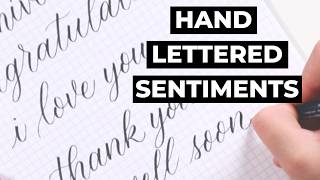 DIY Hand-Lettered Greeting Card Sentiments