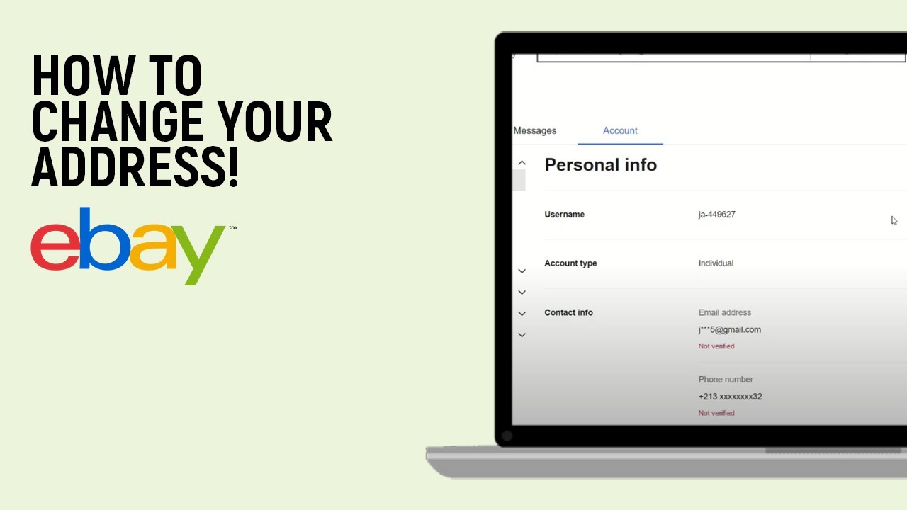 How to Change Your Address in Ebay [LATEST] - YouTube
