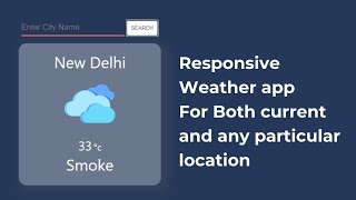 weather app using html css and javascript screenshot 2