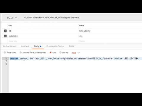 Influxdb project: 07 write postman