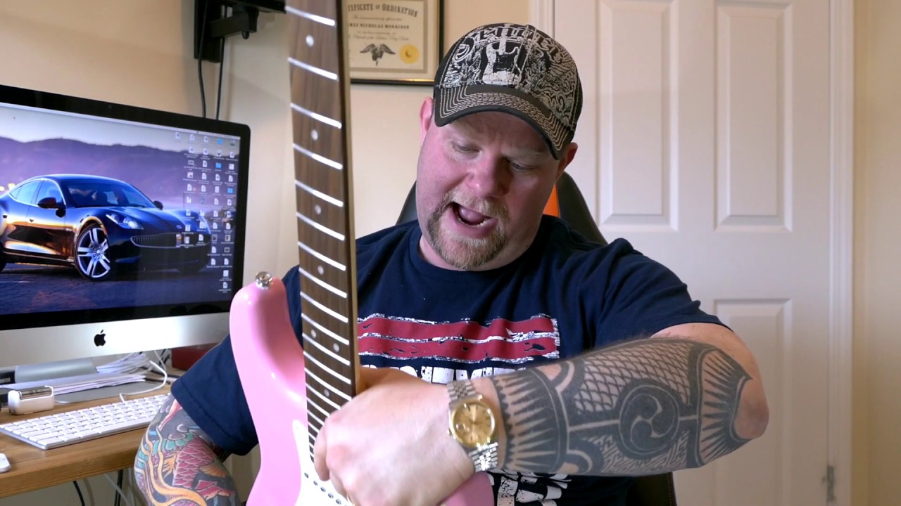 I'm going to upgrade this cheap Squire into a high-end hotrod guitar then give it away!