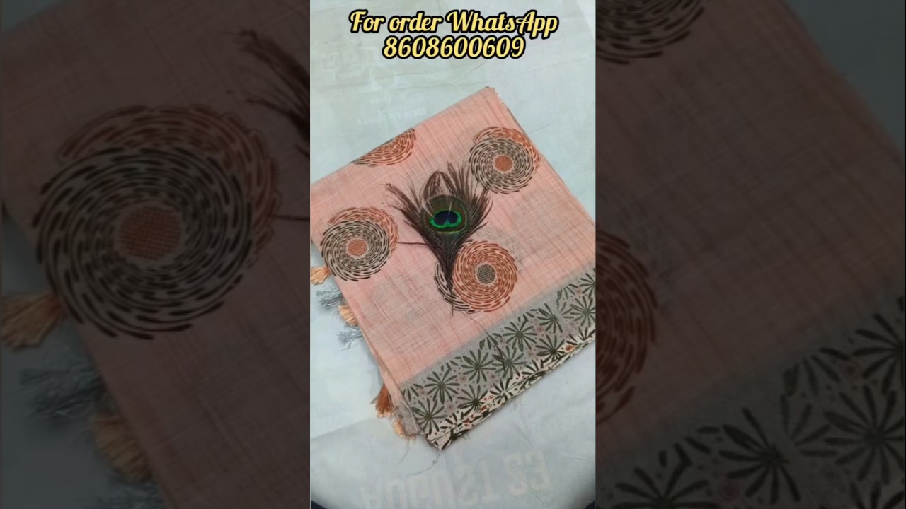 Linen cotton sarees 💫.....