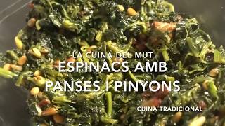 Espinacs Amb Panses I Pinyons