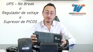 ¿Usar un supresor de picos, No break o Regulador de voltaje?