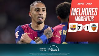 Thumbnail for RAPHINHA MARCA DE NOVO, e BARCELONA massacra o VALENCIA em LALIGA | Melhores Momentos