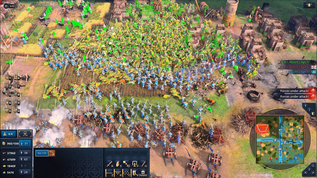 Age Of Empires 4 | INSANE Zhu Xi's Legacy Siege vs Abbasid Age Of Empires 4 | INSANE Zhu Xi's Legacy Siege vs Abbasid