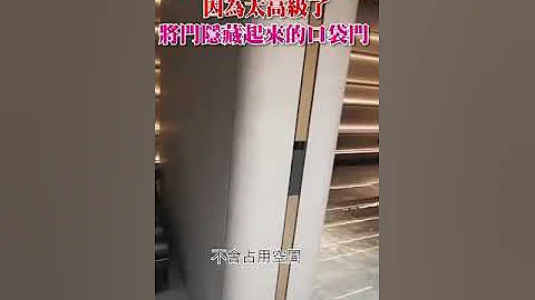這種門真的不要裝因為太高級了，將門隱藏起來的口袋門。#shorts s #室內設計 #門 #客廳 #隱藏門 #口袋門 #推拉門 #極簡風 #高級 #拉門 #臥室門 #工藝 #設計 #裝修 - 天天要聞
