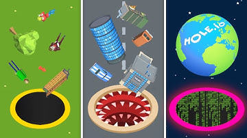 NOOB vs PRO vs HACKER! - Hole.io Evolution