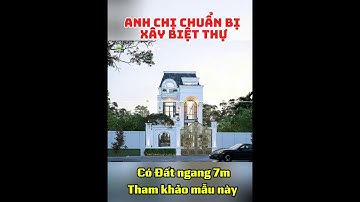 xây biệt thự mặt tiền 7m ,8m thì không nên bỏ qua |mẫu thiết kế biệt thự của chị Trân ở Bến Tre