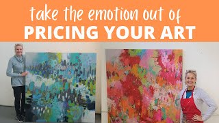 How to price your art: remove the emotions | Betty Franks Art | Square Inch Method