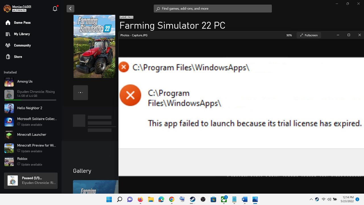Fix Error This App Failed To Launch Because Its Trial License Has Expired (Xbox  Game Pass PC Users) - YouTube