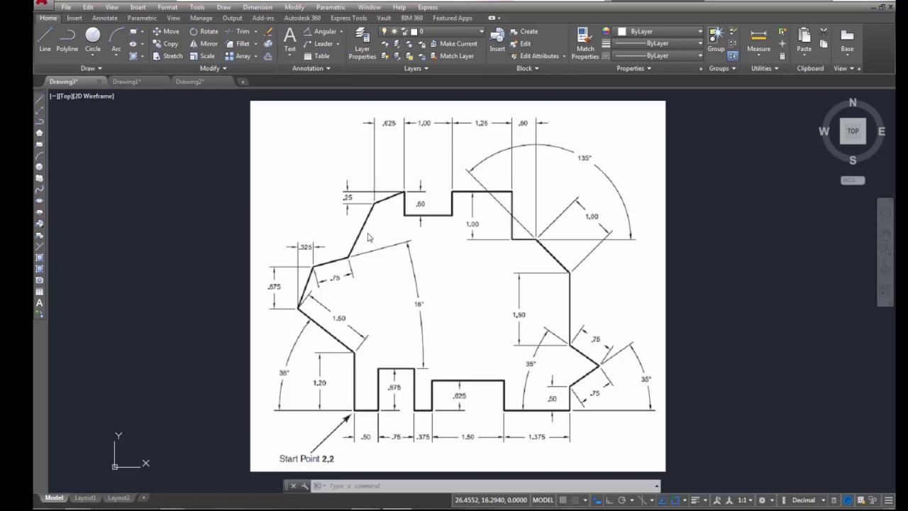 Exercise 4 1 Tutorial Line Command - YouTube