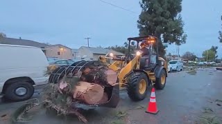 Pico Rivera twister Homes cars damaged