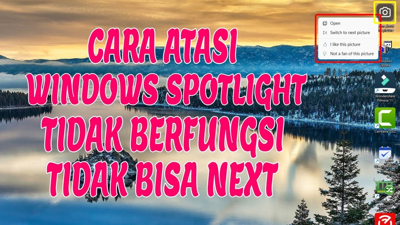 Cara Mengatasi Windows Spotlight Yang Tidak Berfungsi (Tidak Bisa Next Picture) YouTube