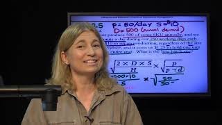 Practical Operations Management, Ch 10, Inventory Management, Micro Lecture, EPQ Formula