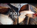 How To Pluck and Melt Any T Part Lace Front Wig VERY DETAILED | Ft. LuvMe Hair  | Olineece