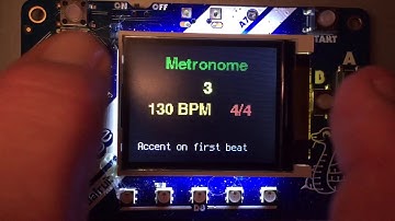 Adafruit PyBadge metronome in CircuitPython