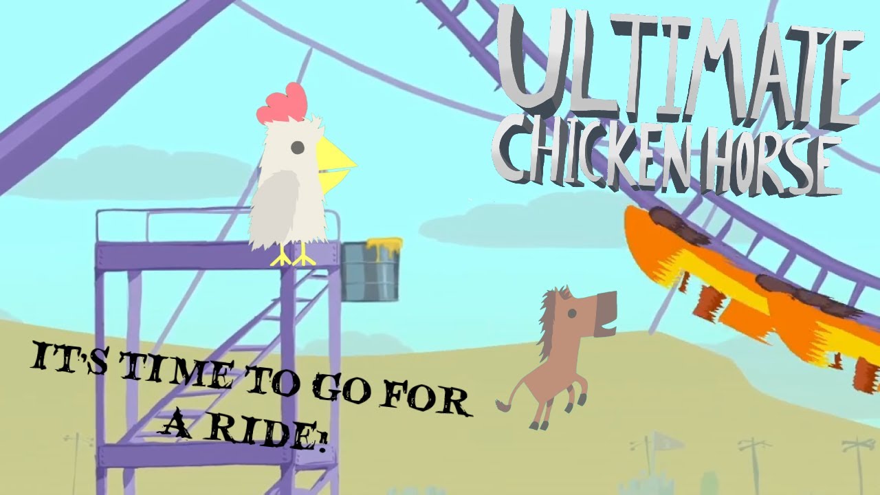 Chicken horse roller coaster time! - YouTube