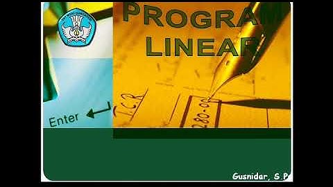 NILAI OPTIMUM PROGRAM LINEAR