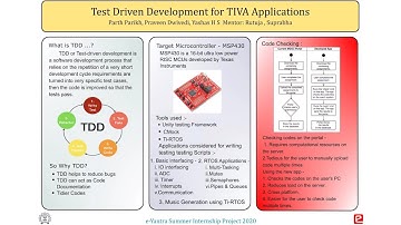 eYSIP 2020: Test Driven Development for TIVA Applications