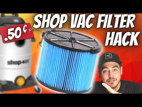 CHEAP SHOP VAC FILTERS | How to clean your shop vac filter |