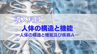 放送大学「人体の構造と機能（'22）」（テレビ授業科目案内）