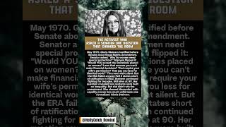 THE ACTIVIST WHO ASKED A SENATOR ONE QUESTION THAT CHANGED THE ROOM. Gloria #story #news