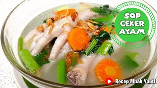 RESEP SUP CEKER AYAM EMPUK DAN GURIH. 