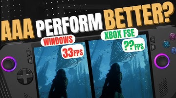 Do AAA games PERFORM BETTER in Xbox Full Screen Experience?