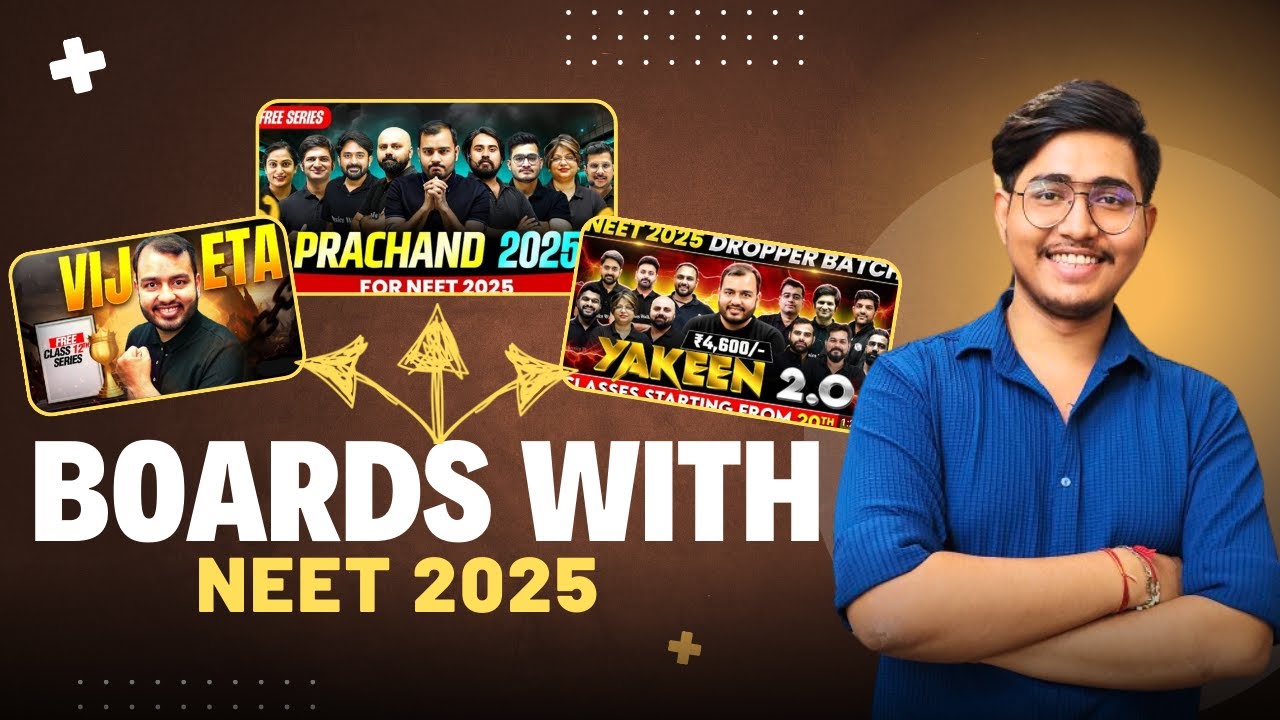 CLASS 12TH BOARD EXAMS WITH NEET | How to Manage Boards? - YouTube