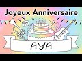 NOUVEAU Joyeux Anniversaire Aya Guitare Jazz Manouche Haya Ayha