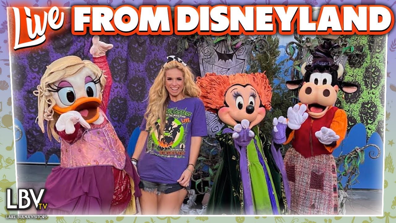 🔴LIVE Halloween Party and Fun in Disneyland! Hang out with Mickey and