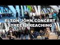 Elton John Concert Street Preaching - Atlanta, GA - Kerrigan Skelly of PinPoint Evangelism