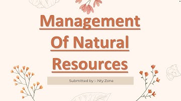 Management of Natural Resources project class 10 II CBSE I Science II
