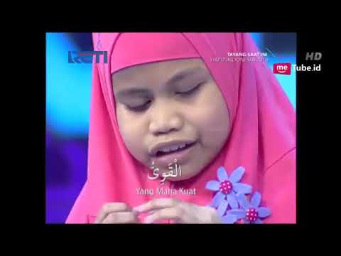 Indonesian Blind girl Recite 99 name of Allah Most heart touching voice ever #99 #Allahname