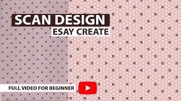 How to Create Scan Pattern in Photoshop? How To Make Pattern? Digital Design | Textile Design
