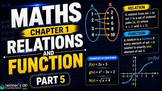 12th State || Maths || Chapter 1 || Relations and Functions || Part 5 || Fazil Sir