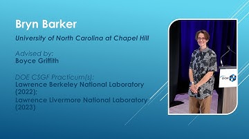 DOE CSGF 2025: Bryn Barker — Outgoing Fellow Talk