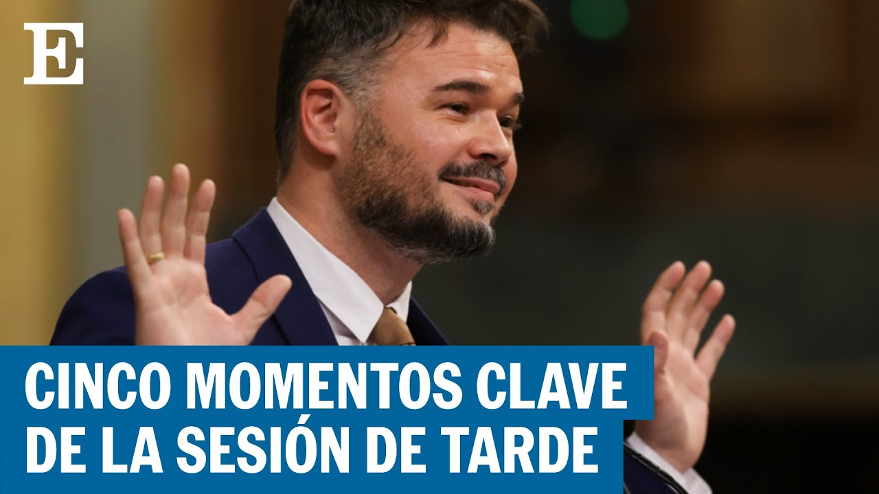 MOCIÓN DE CENSURA: Rufián, Errejón y Aitor Esteban cargan contra Vox y Ramón Tamames | EL PAÍS