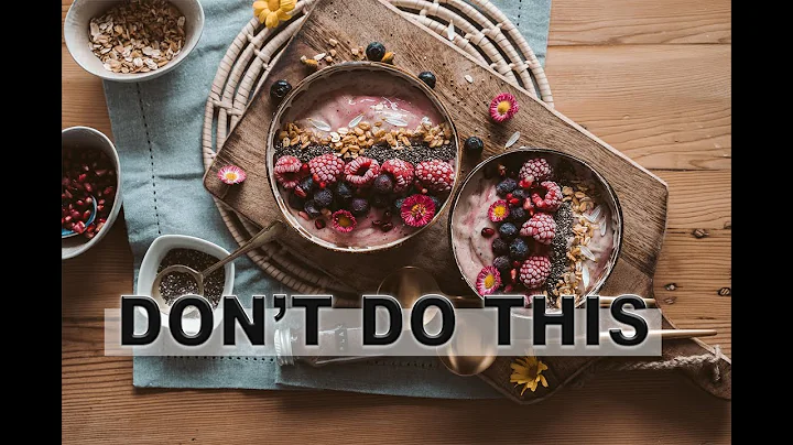 (How to IMPROVE your food photography FAST) Beginner MISTAKES in food photography